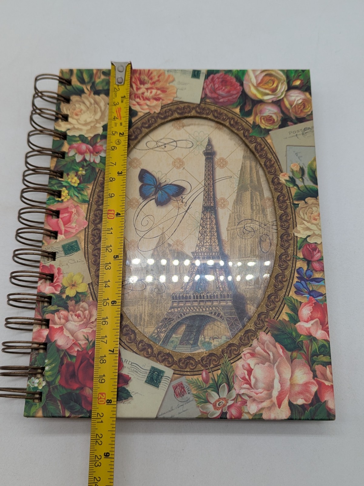 PUNCH Studio Floral Paris Cutout Embellished Notebook Journal 8.25″ x 6.5″