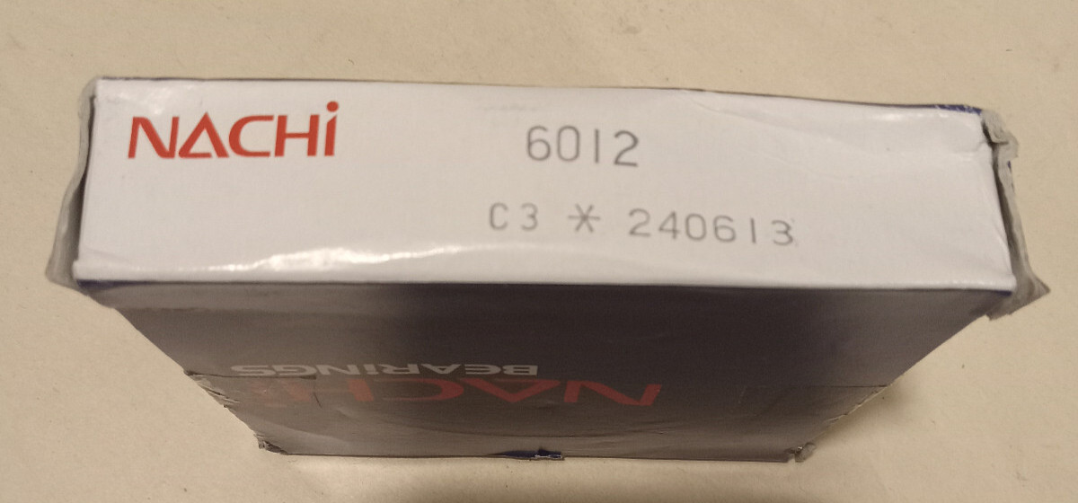 Nachi 6012 C3 Deep Groove Ball Bearing