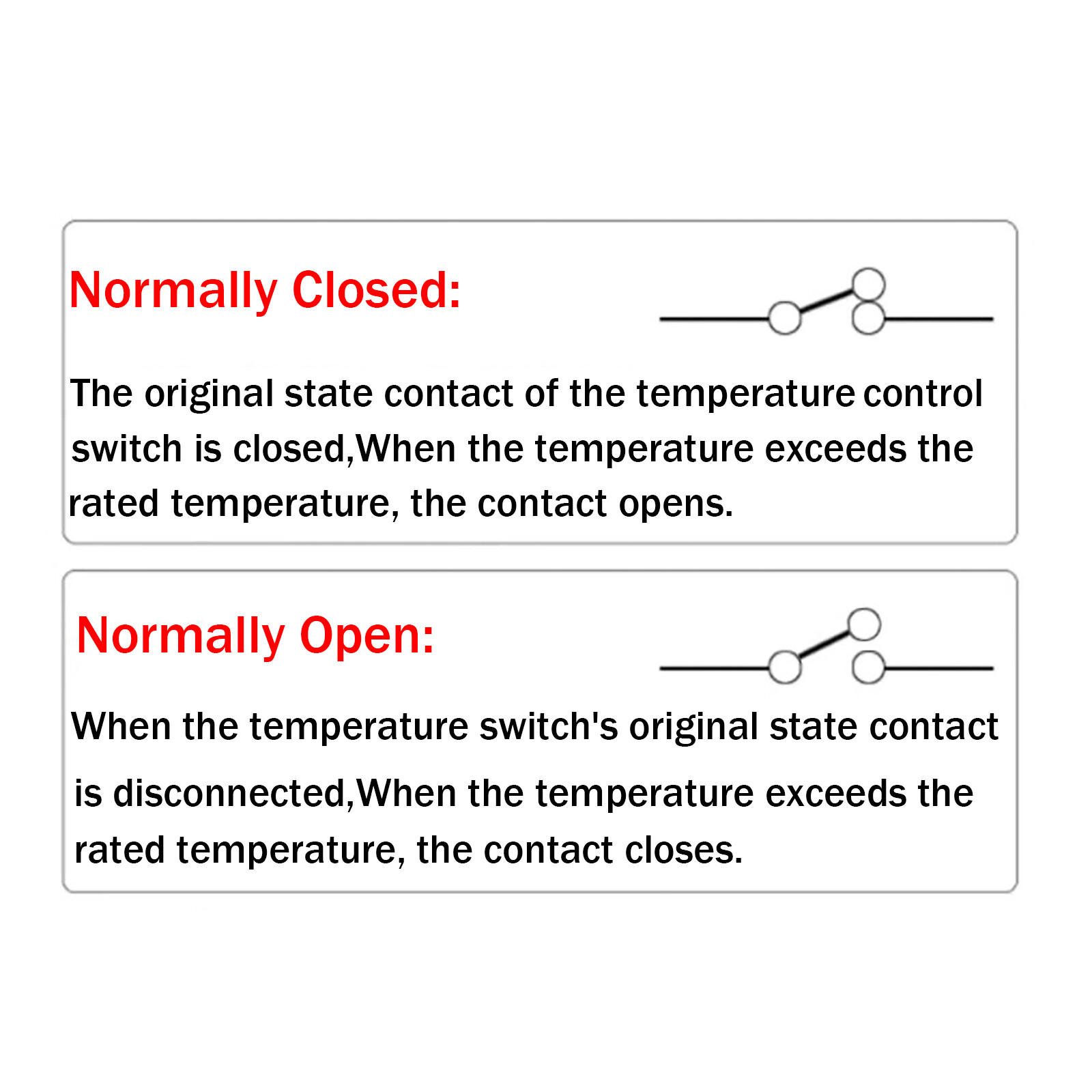 Thermal Switch Temperature Switch Closer Opener 40-180°C Thermostat KSD302