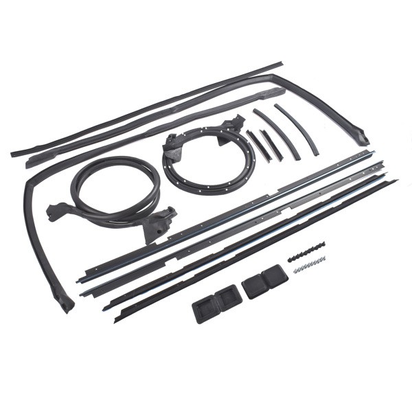 17Pcs Rubber Door Tailgate Weatherstripping Seal Kit for Chevrolet GMC 1978-1987