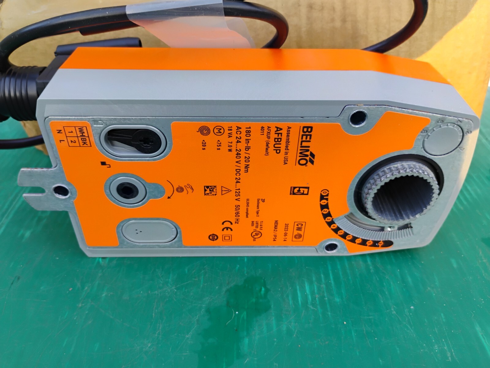 Belimo AFBUP HVAC 24/125VDC 24/240VAC Spring Return Fail-Safe Damper Actuator