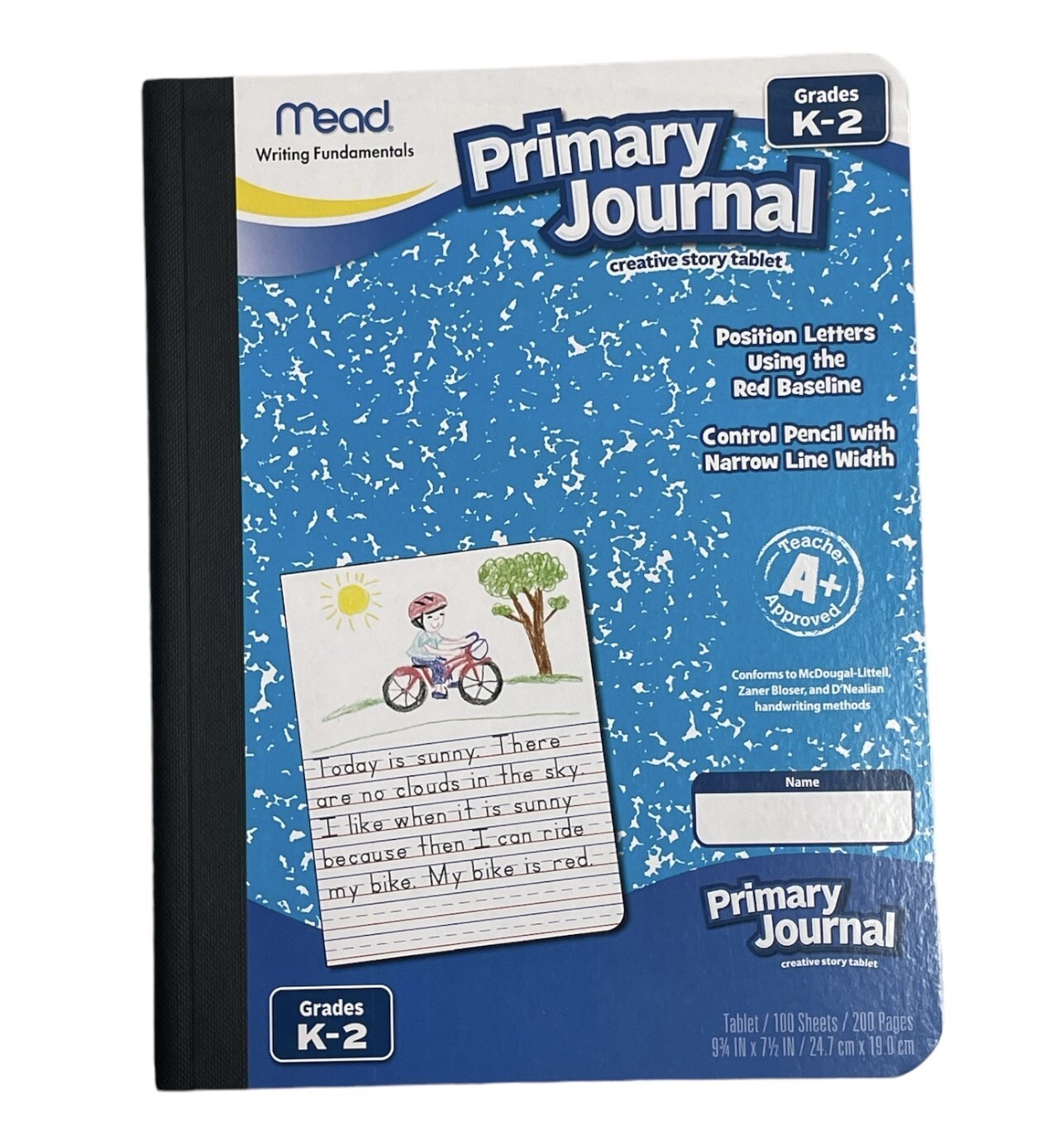 (4X) Mead Writing Fundamentals Primary Journal 100 Sheets 9.75 x 7.5, Grades K-2