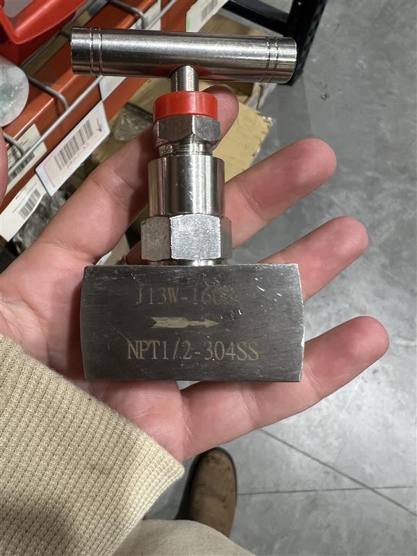 Stainless Steel Panel Mount Needle Valve – 1/2″