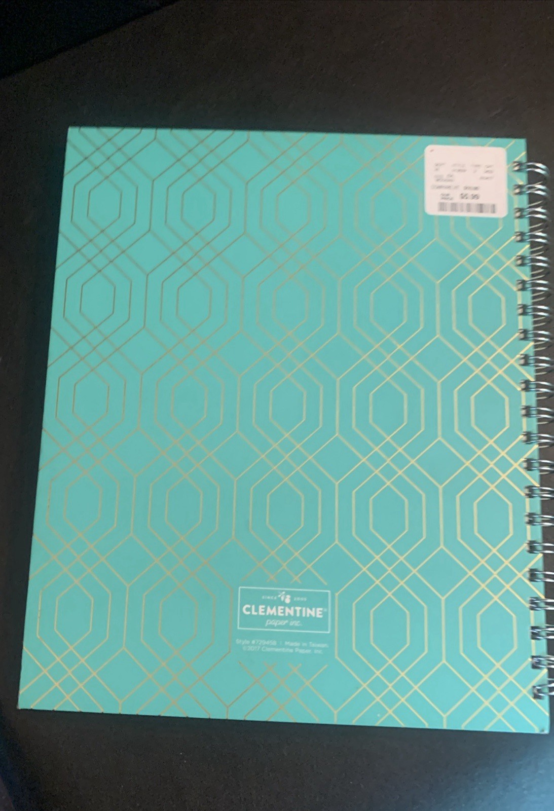 Clementine Paper Inc Floral Spiral Notebook Notes Journal 60% Recycled Paper