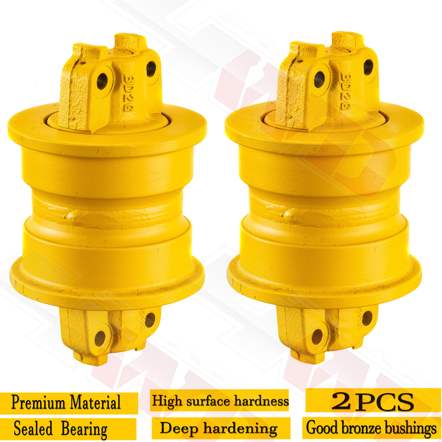 2PCs Track Roller Bottom Roller For Mitsubishi BD2F BD2G BD2H BD2J Heavy Duty