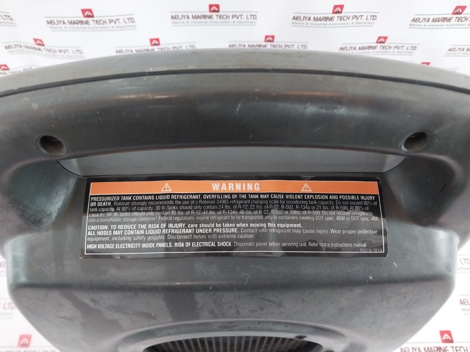 ROBINAIR 25150B High Pressure Recovery Machine 0-800 PSI 0-55 BAR R410A 115VAC