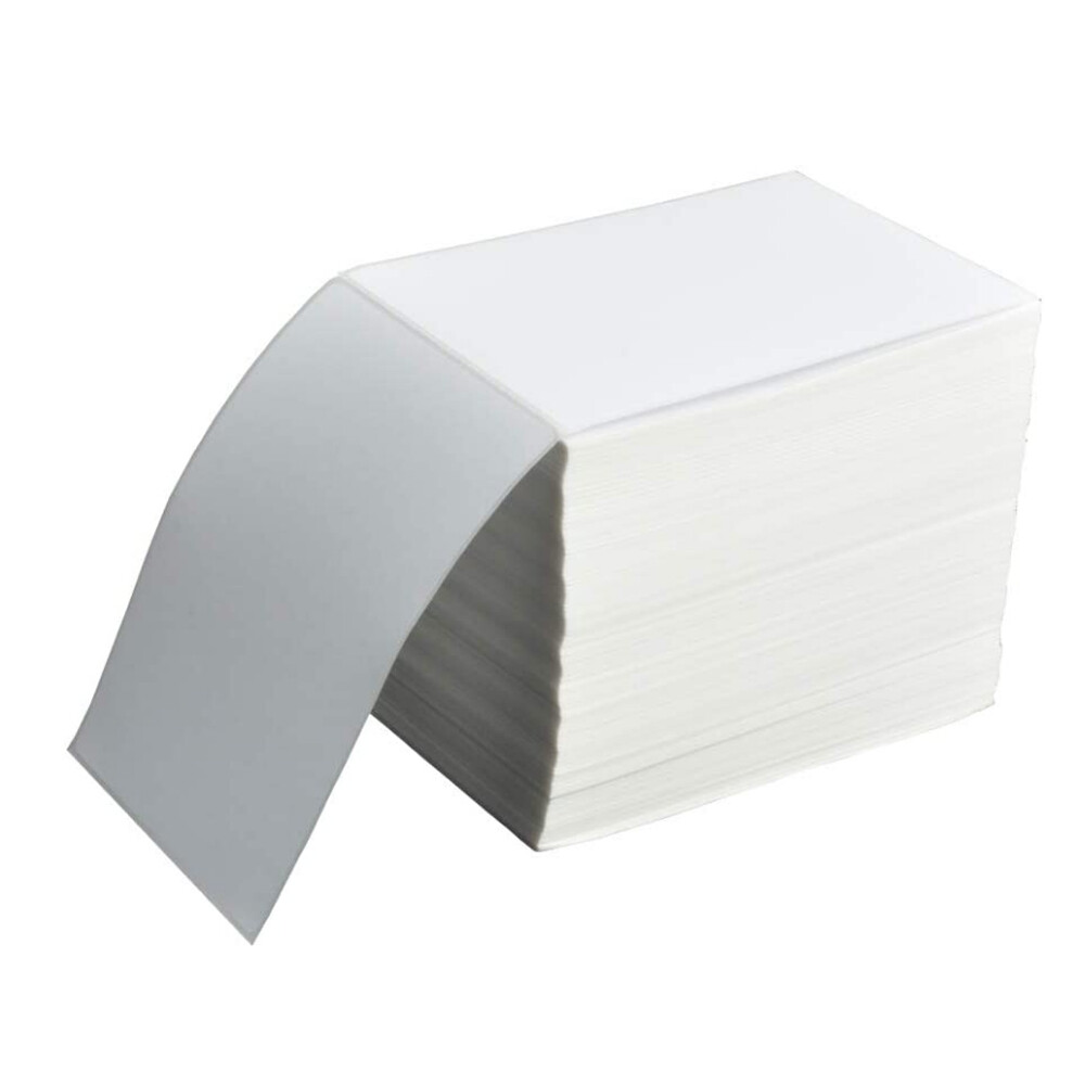 1000 4×6 Fanfold Thermal Labels Direct Shipping Label for Zebra Rollo Printers