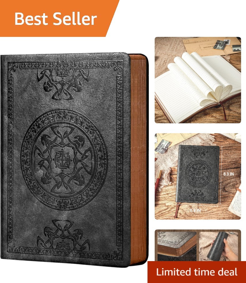 Lined Journal for Men Soft Cover Notebook Leather Journals for Writing, 180 L…