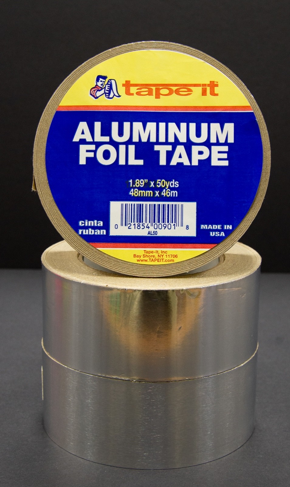 12 Rolls of Silver HVAC Aluminum Foil Tape – 1.89″ x 50 yds