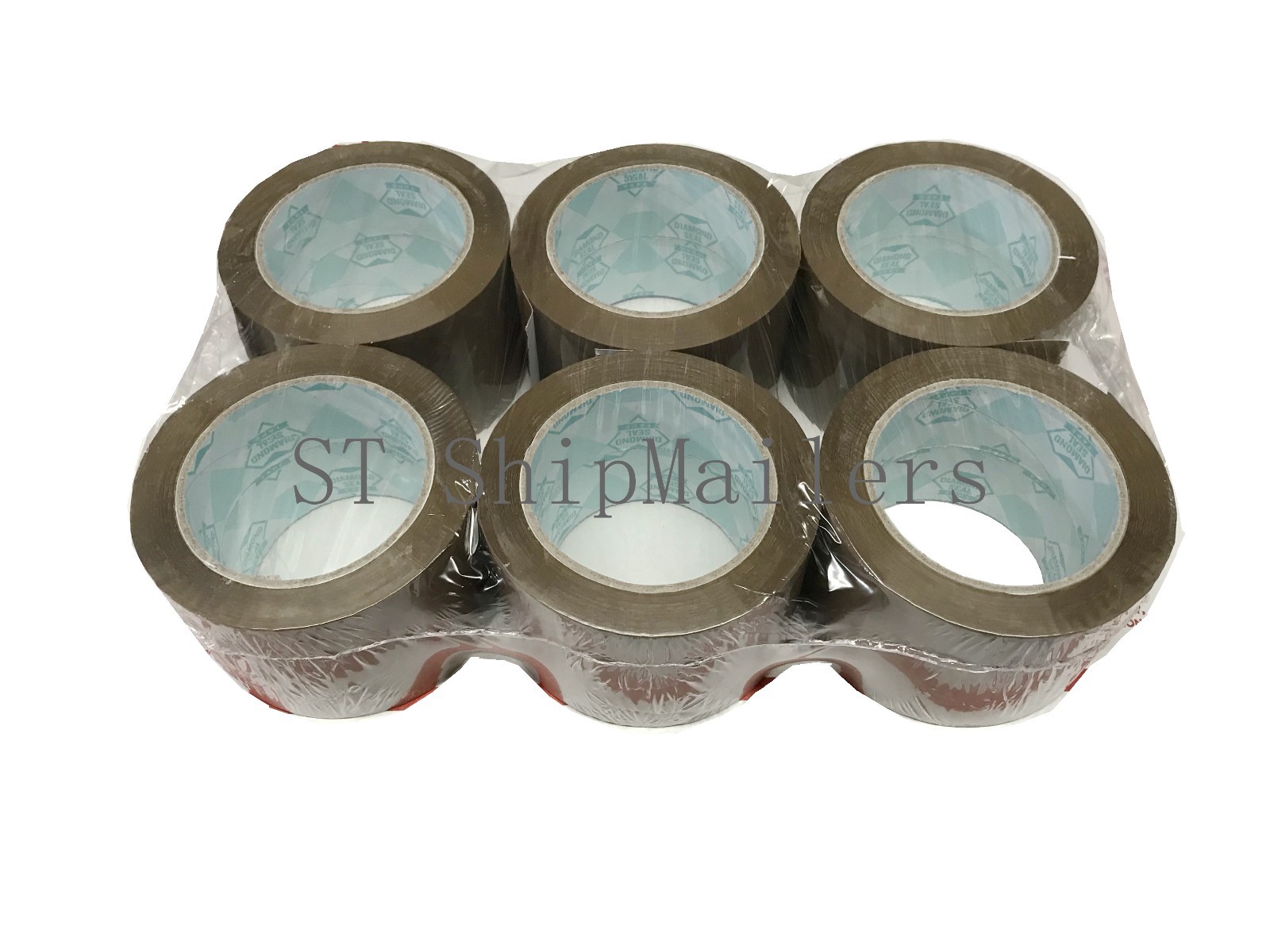 3 inch Packing Tape Tan 110 yards 24 Roll Carton Sealing Brown-ST ShipMailers