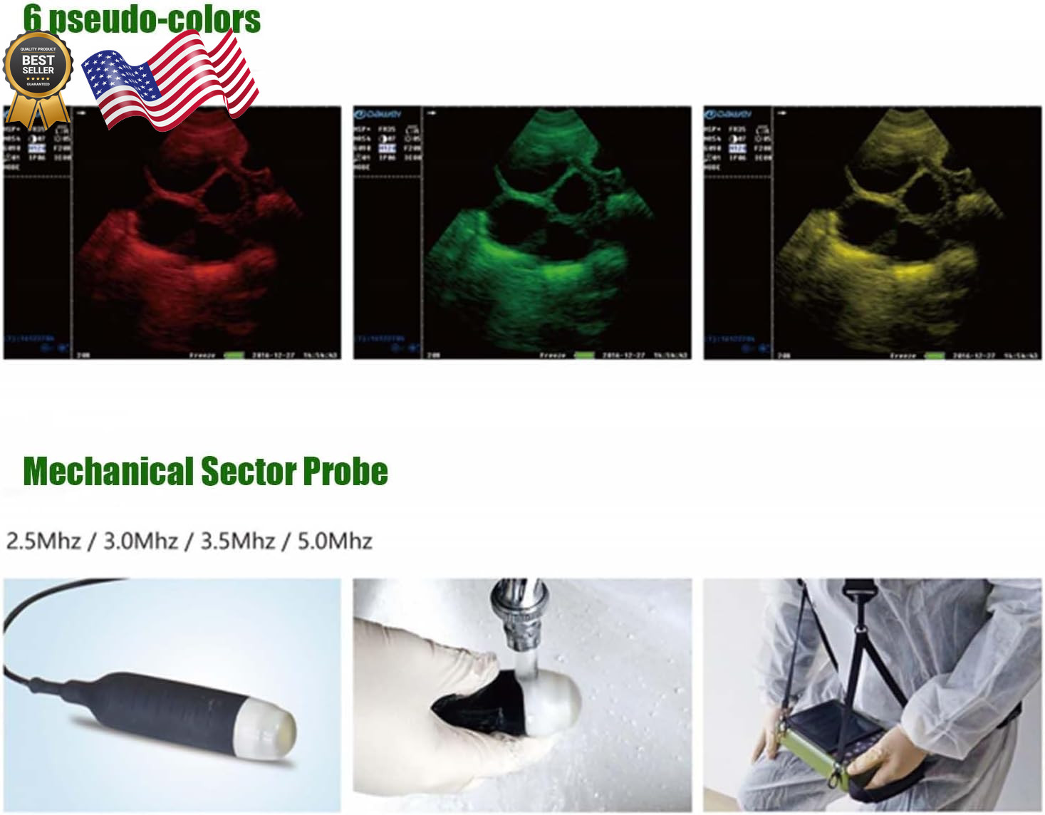 DAWEI Professional Vet Ultrasound Machine Portable Veterinary Handheld Scanner