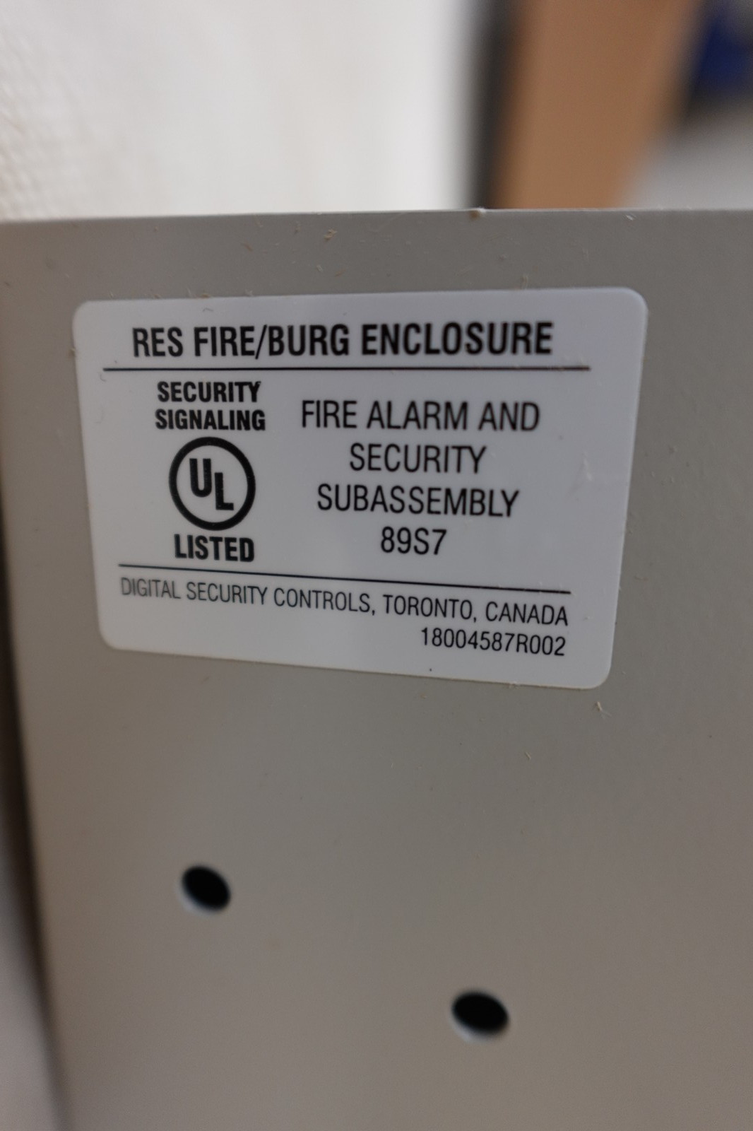 DSC PC1864NKCP01 PowerSeries PC1864 8-Zone Hybrid Alarm Control Panel (Cab Only)