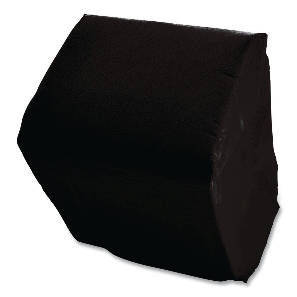 GEN 1401 9 in. x 4.5 in. 1-Ply Cocktail Napkins – Black (4000/Carton) New