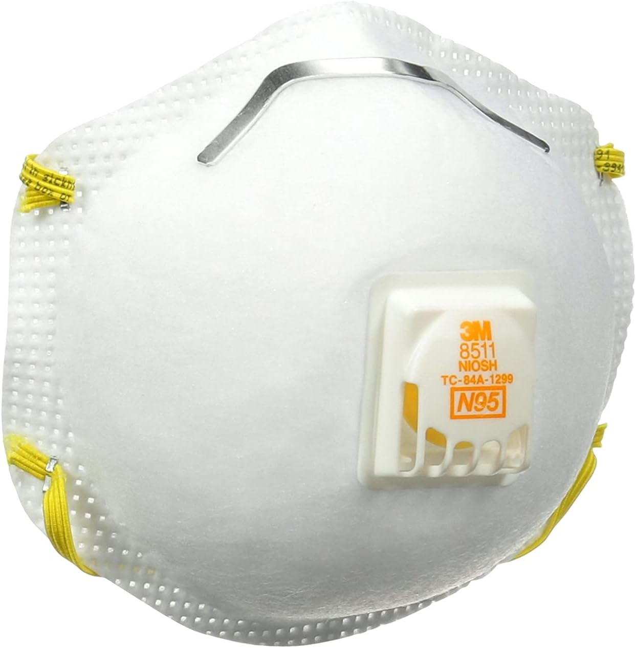 3M N95 Respirator 8511, 10 Pack, NIOSH-APPROVED N95, Features 10 White