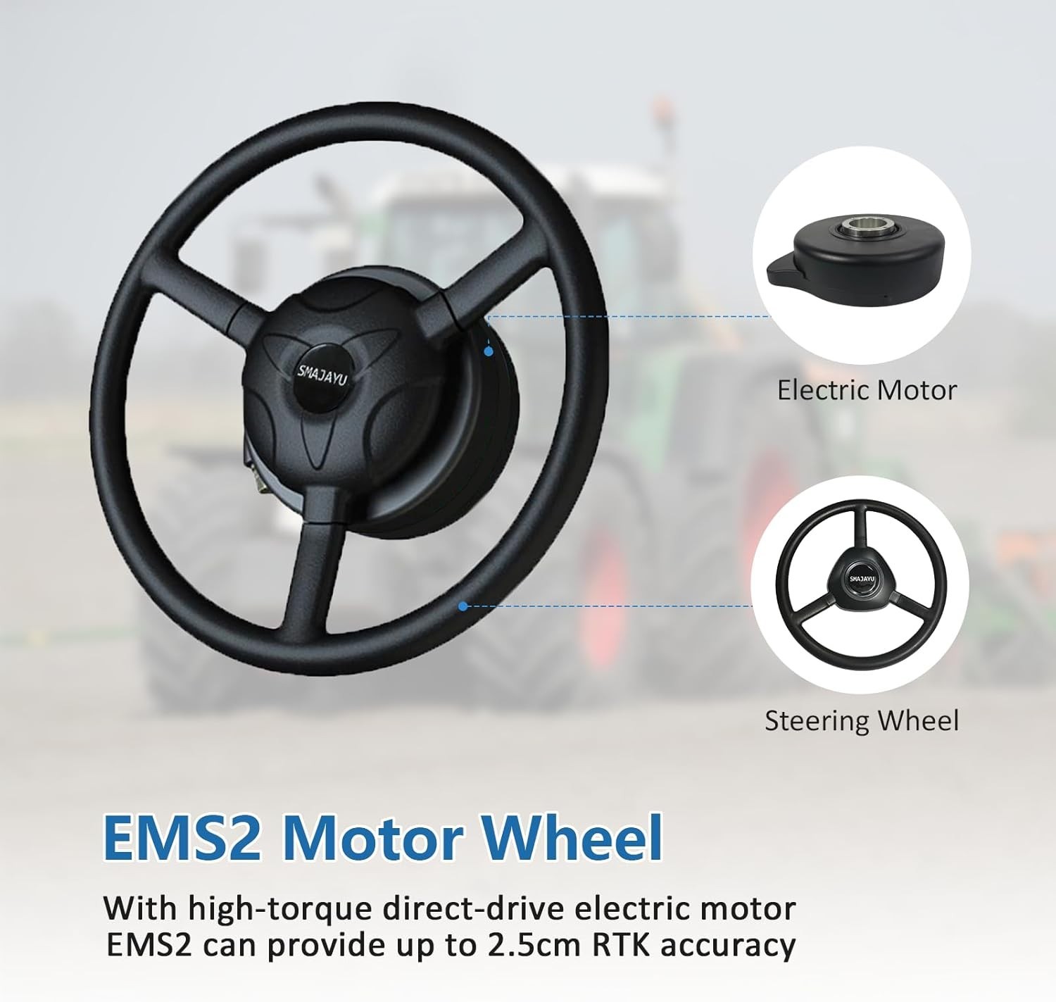 JY305 Tractor GNSS Autosteer System AB Line in Straight Curve A+ Pivot U-Turn