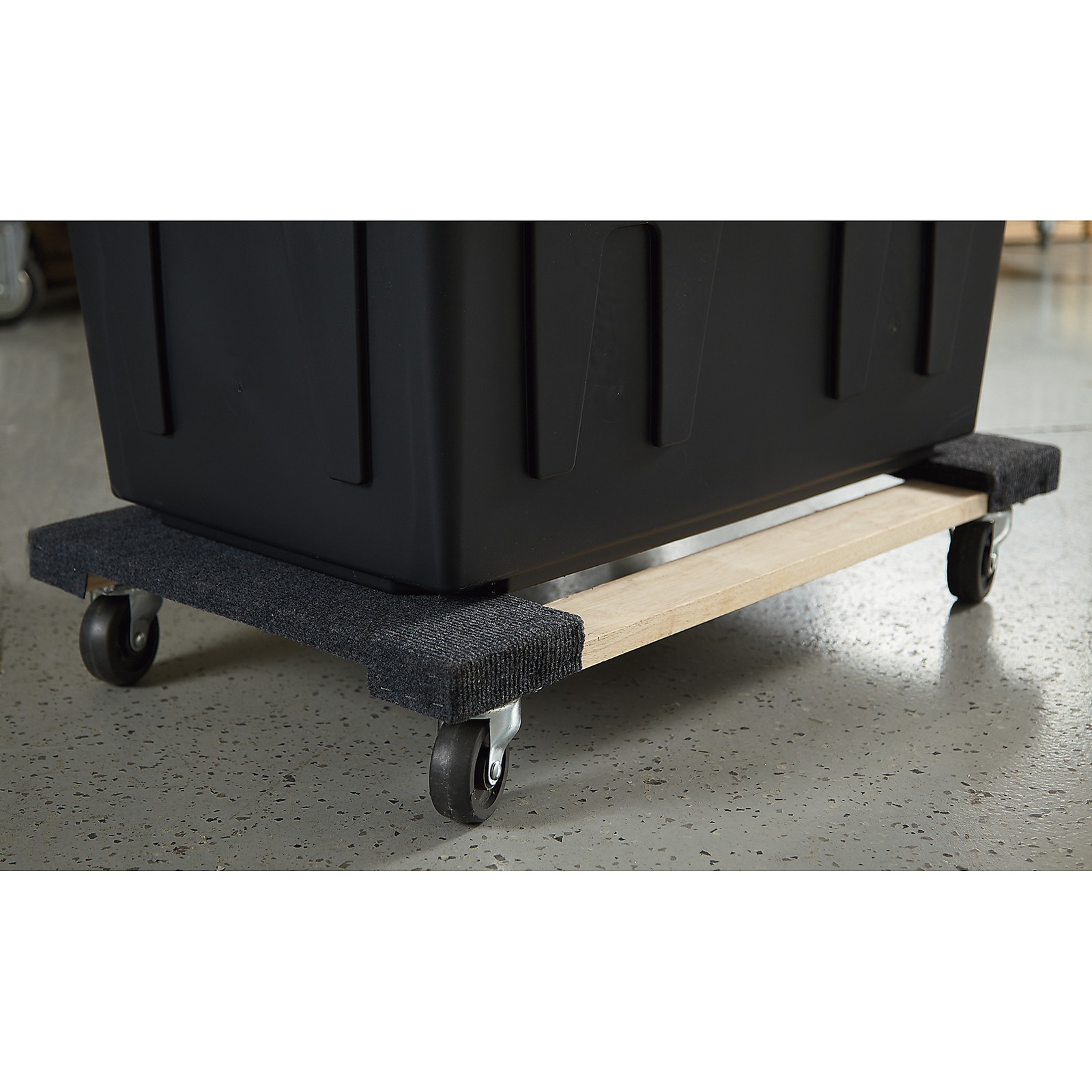 Ironton Carpeted Hardwood Mover’s Dolly, 30in.L x 18in.W, 1000-Lb. Capacity