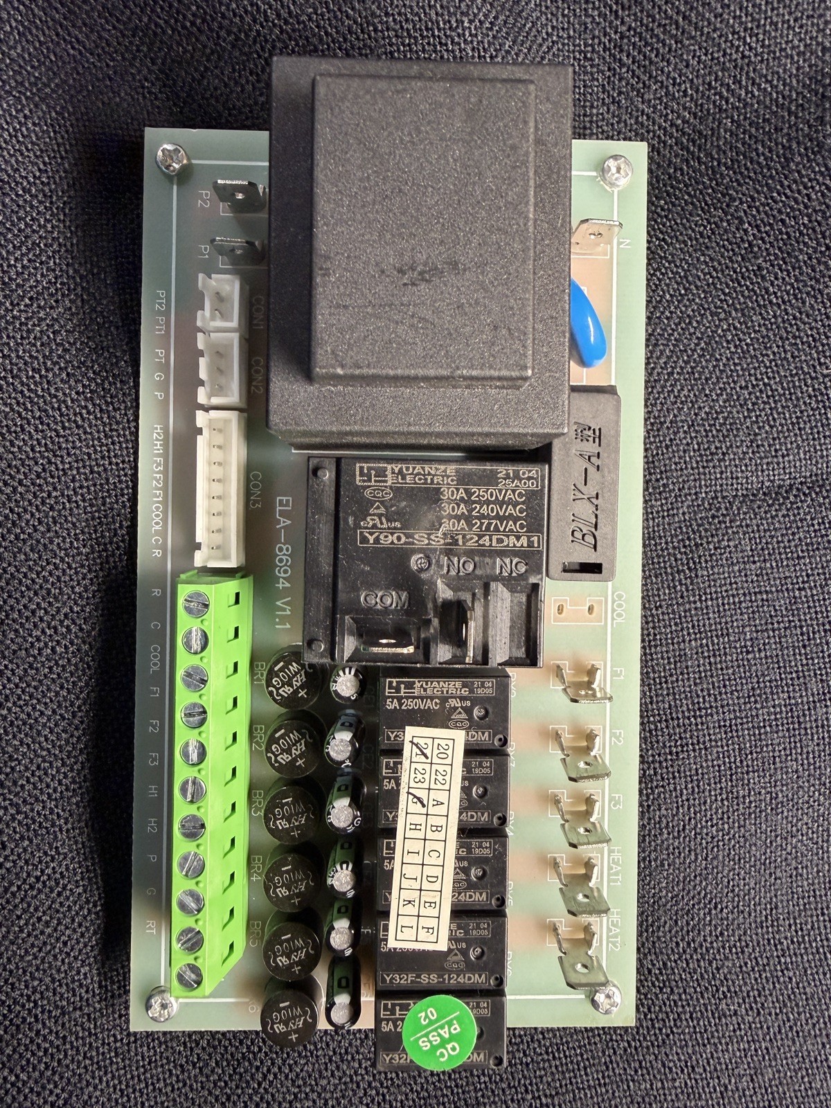 Ice Air RSAN PTAC ELA-8694 Relay Control Board