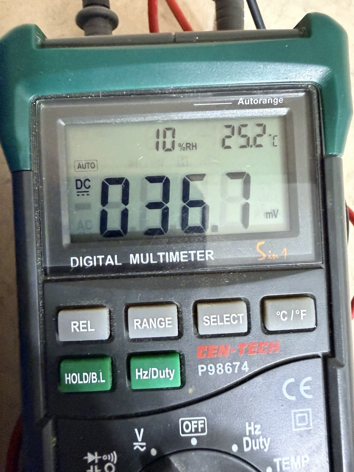 Centech 14 Function Professional Digital Multimeter (98674) Green