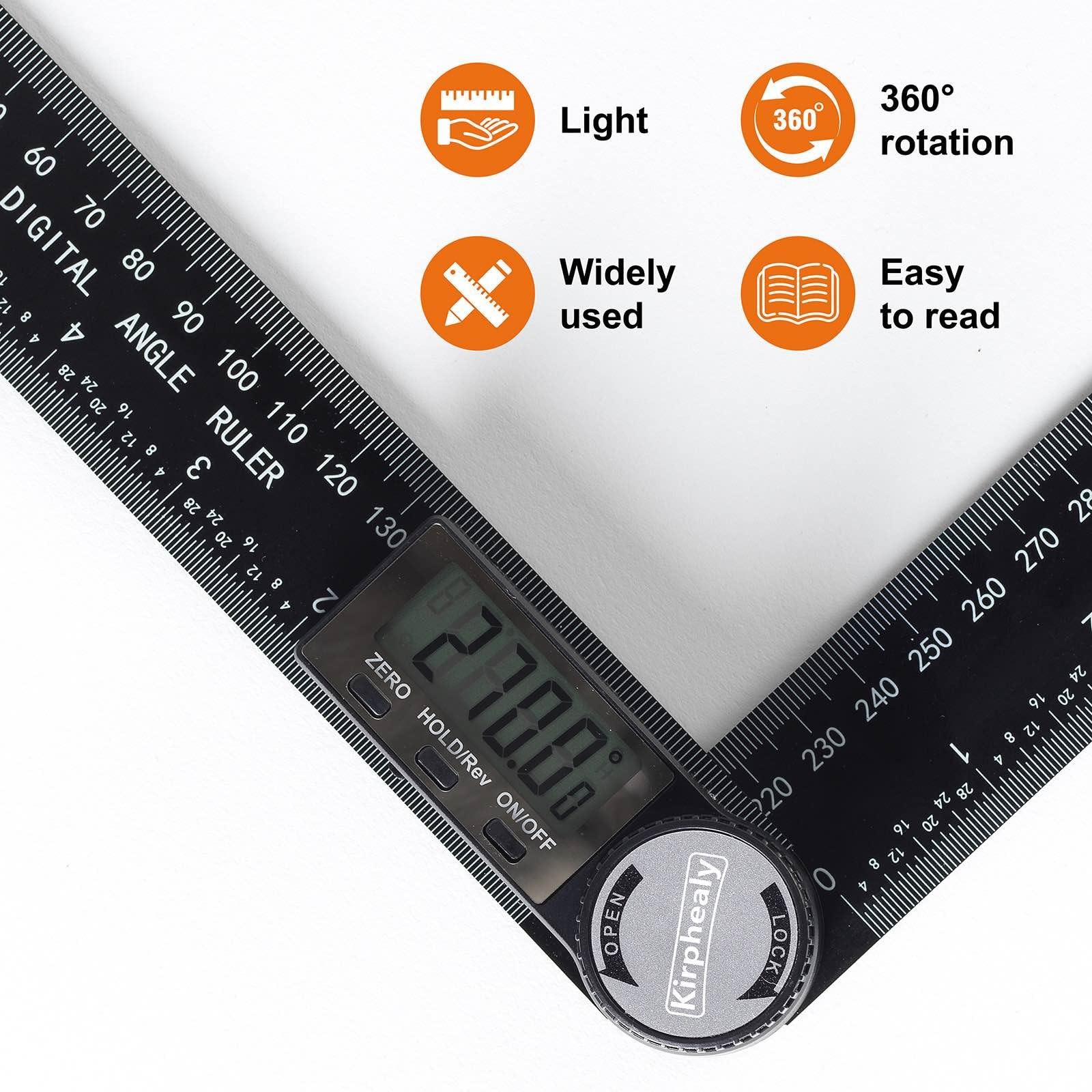 Digital Angle Finder Protractor, 7inch 200mm Measuring Tool