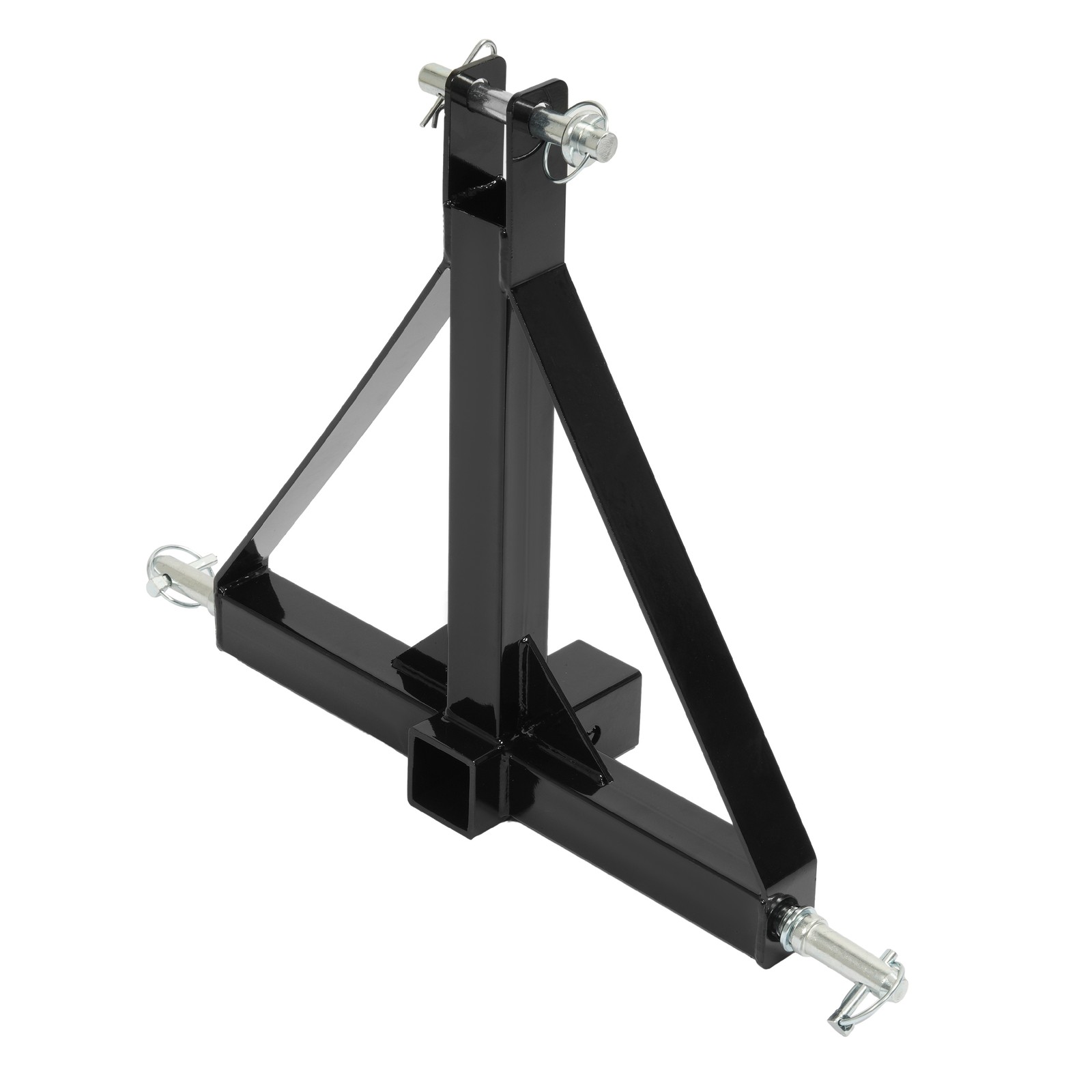 New 3 Point 2″ Receiver Trailer Hitch Drawbar Adapter Category One Tractor Black