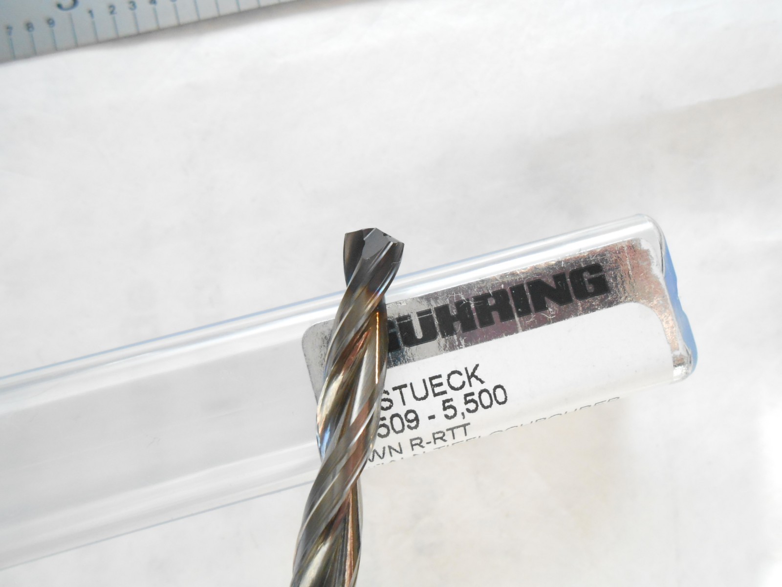 NEW GUHRING SOLID CARBIDE 15XD H.P. DRILL 5.50MM CUT DIA. X 110MM FL X 150MM OAL