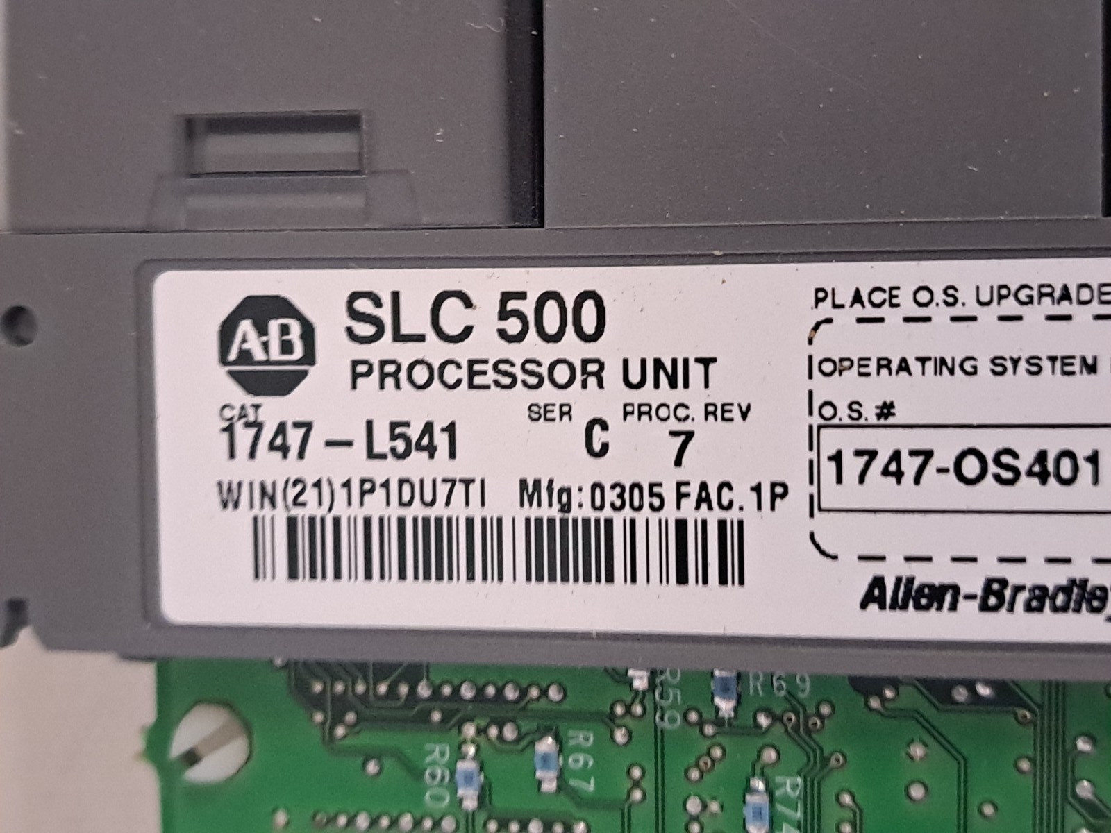 Allen Bradley 1747-L541 SLC 5/04 Processor Unit 16K Ser C Rev 7 New No Box