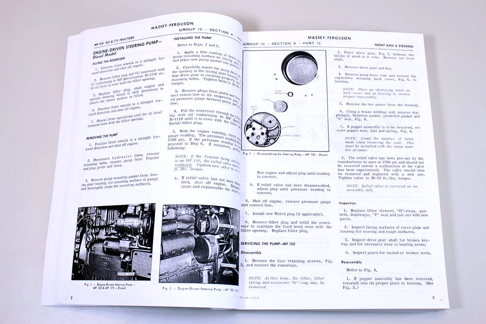 Massey Ferguson Mf 135 Tractor Service Owners Operators Manual Book Repair Mf135