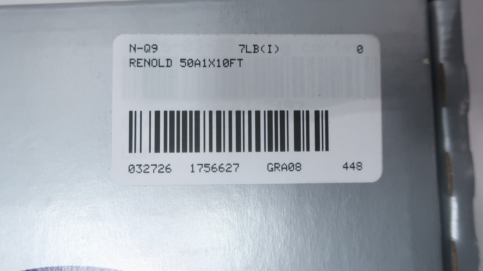Renold 50A1X10FT Single Strand Riveted Roller Chain 10ft 5/8in