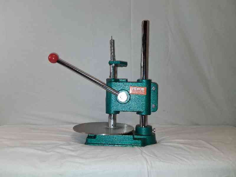 VEVOR 9.5 inch Manual Pizza Dough Press Machine Stainless Pastry Sheeter