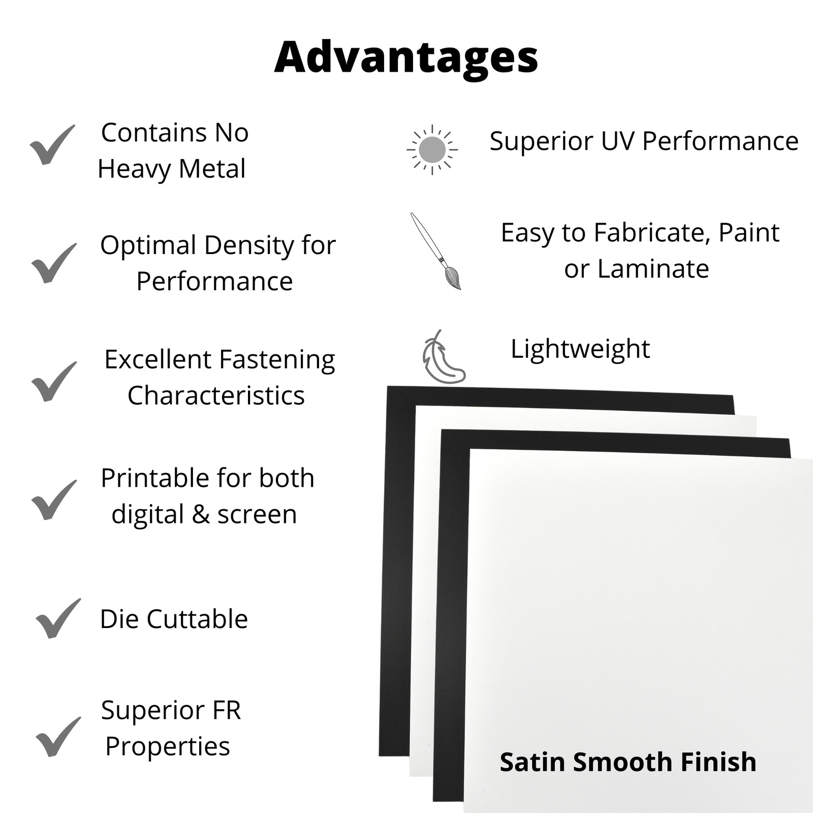 BuyPlastic Black Expanded PVC Plastic Sheet 12mm (1/2″) x 24″ x 48″