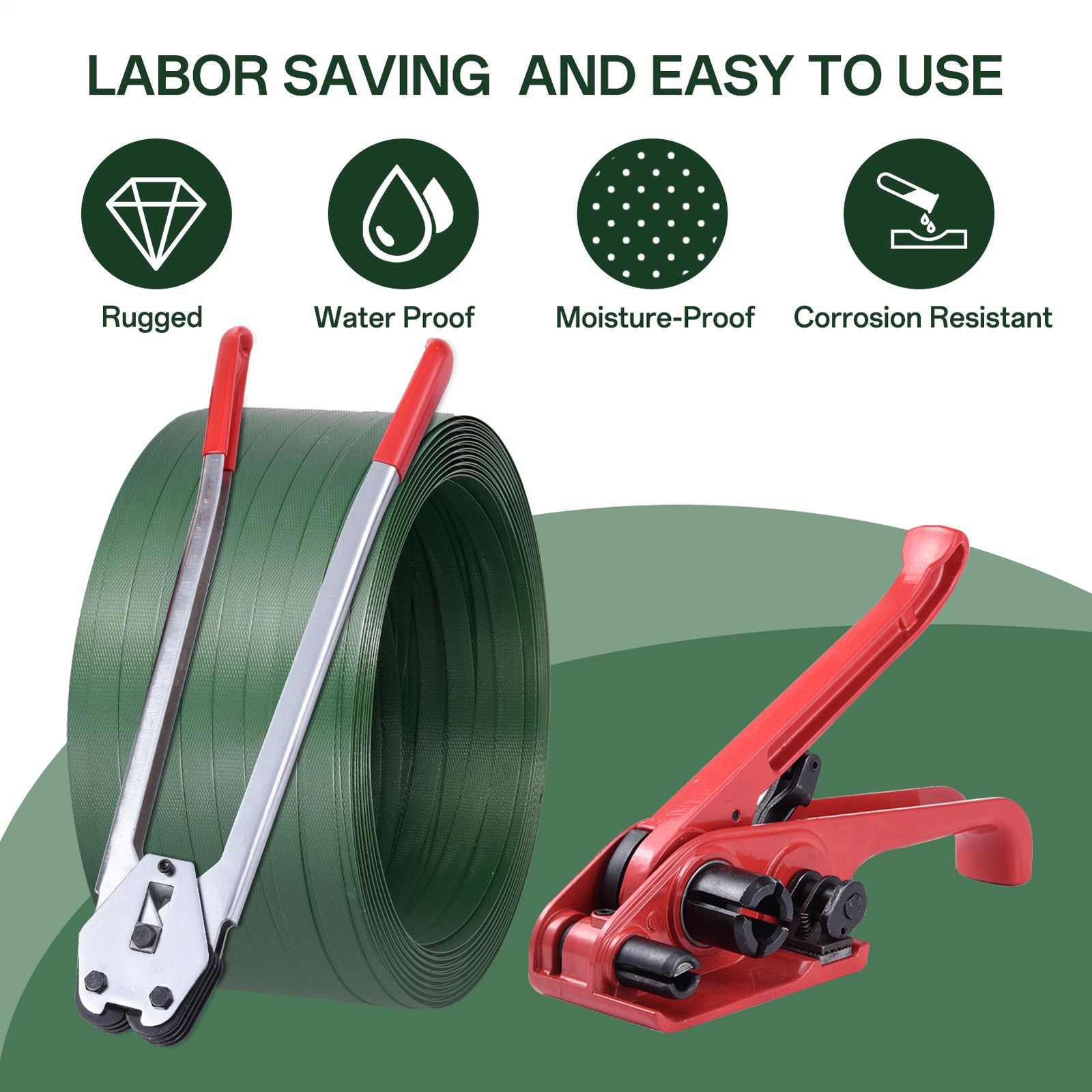 Banding Strapping Kit Pallet Packaging Tool Heavy Duty Tensioner Kit