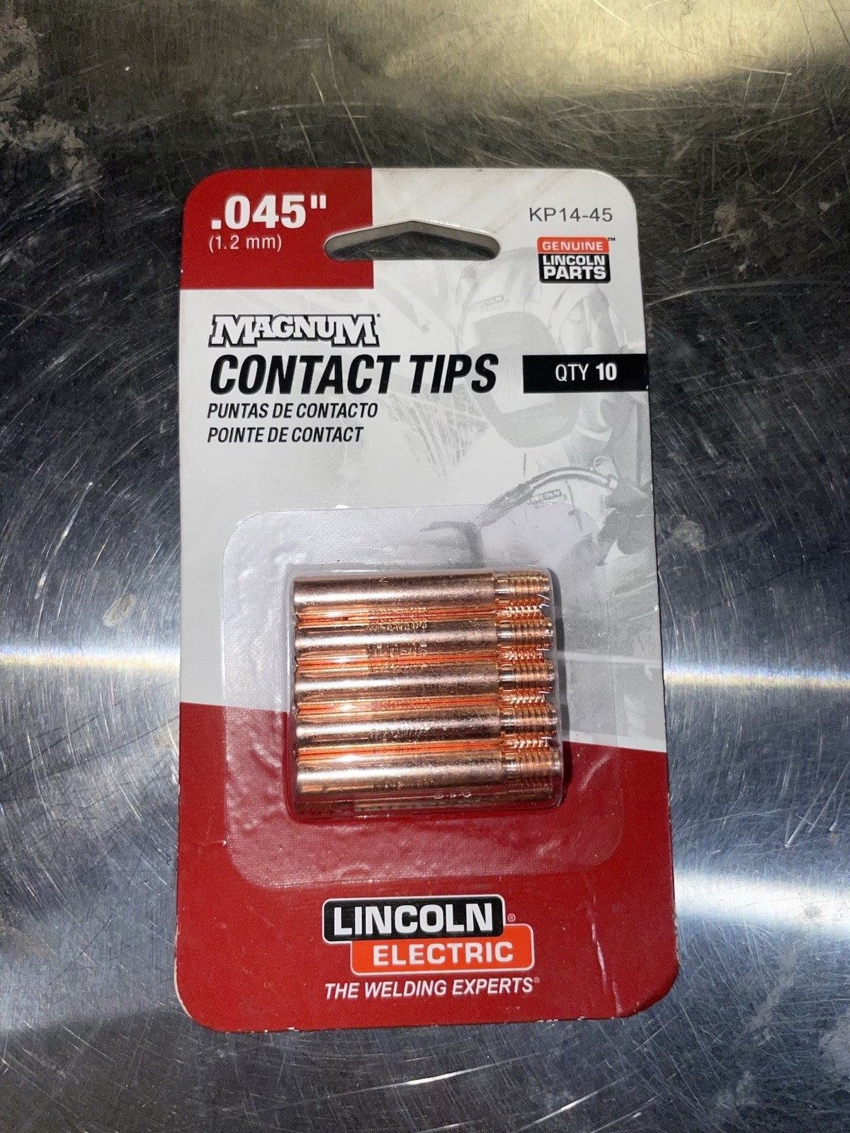 Lincoln Electric Magnum Contact Tip Standard 0.045 in 10/Pack Kp14-45