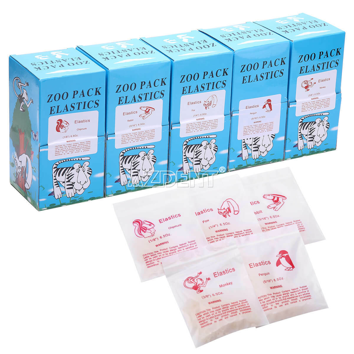 5000Pcs AZDENT Dental Orthodontic Elastic Braces Rubber Bands For Bracket Braces