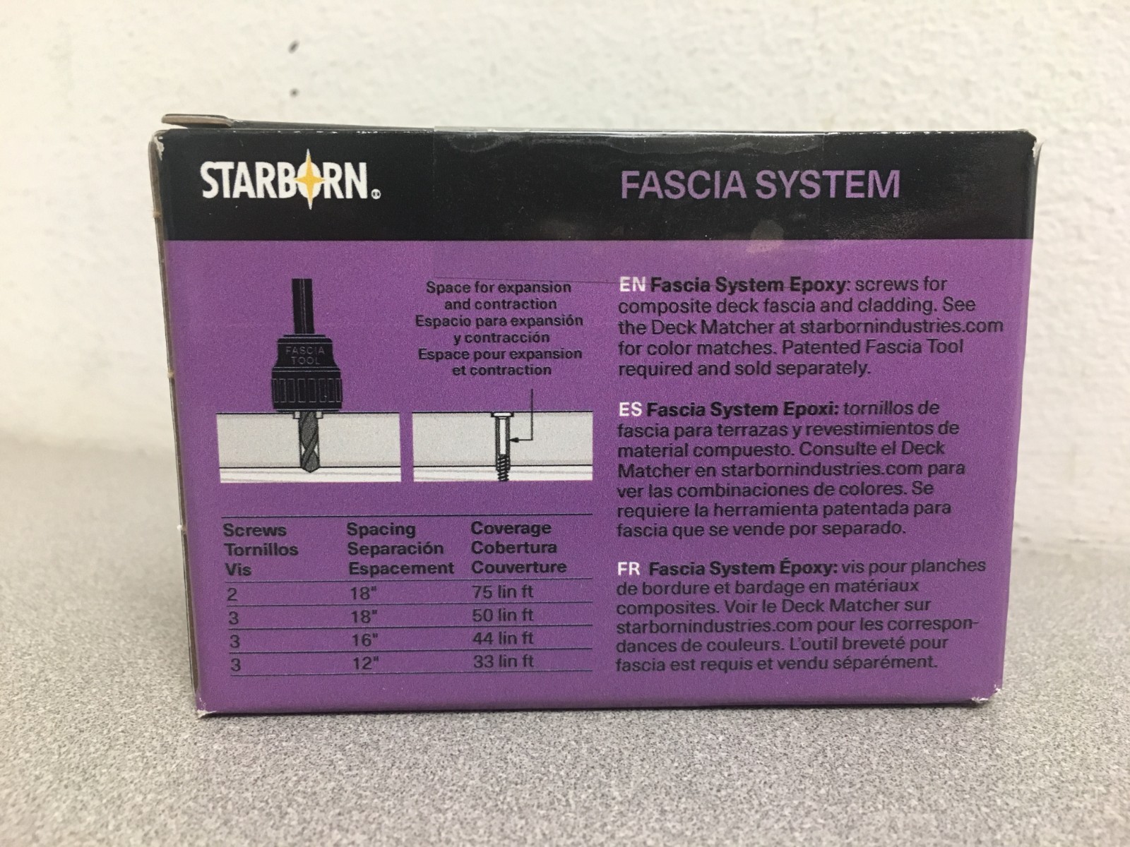 Trex Fascia System Epoxy screws # 73 Spiced Rum-Lava Rock-Fire Pit- 1 ⅞ ” 100PCS