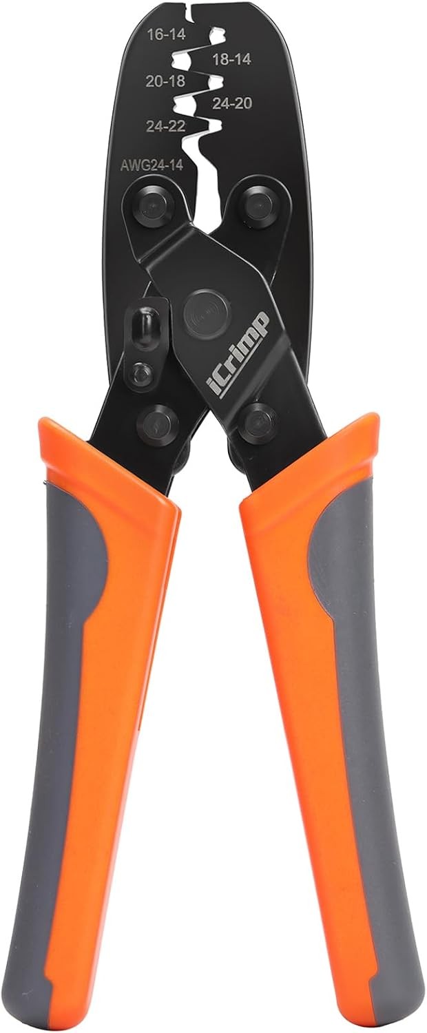 iCrimp Non Insulated Crimp Tool – Wire Crimper for Molex, Delphi, AMP/Tyco, H…