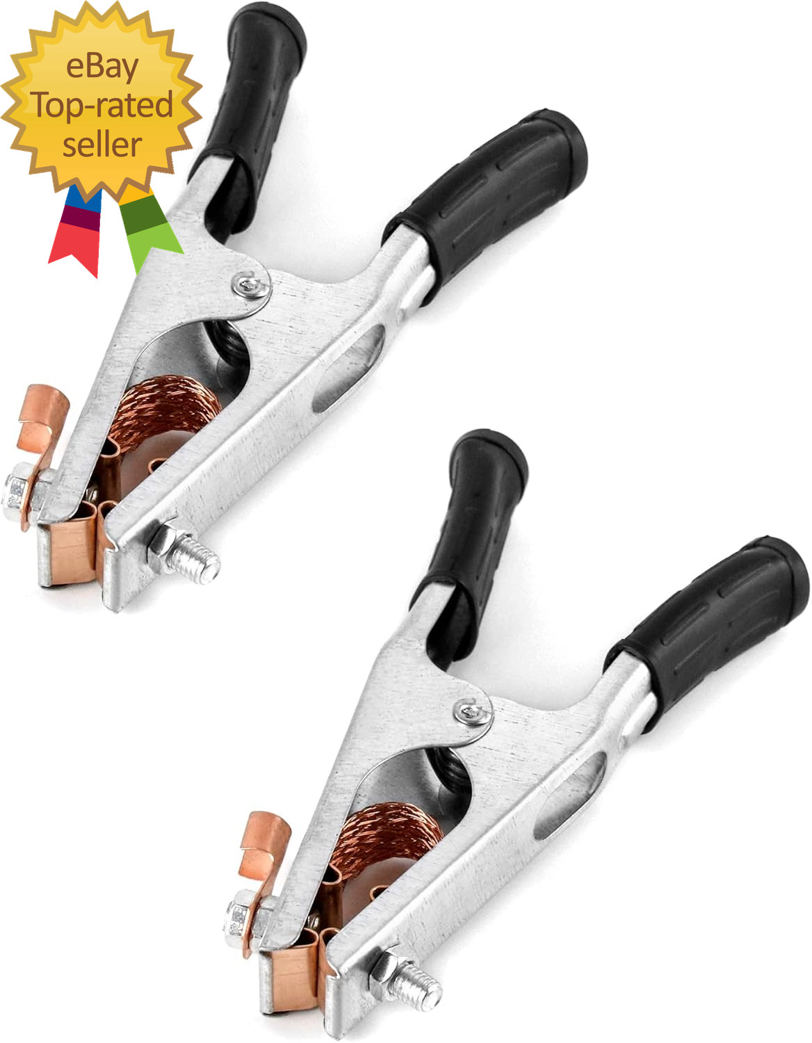 Welding Ground Clamp, 2 Pack 500Aelectroplated Ground Clamp Copper Welding Earth