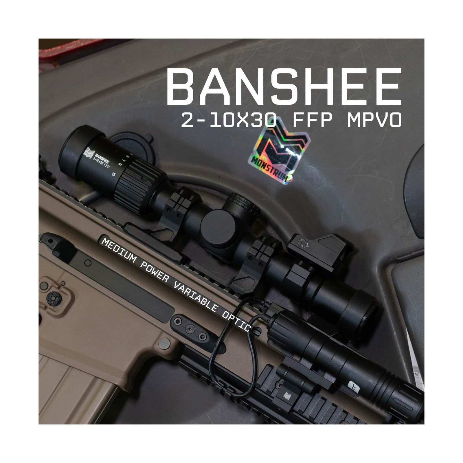 Monstrum Banshee 2-10×30 First Focal Plane FFP MPVO Scope