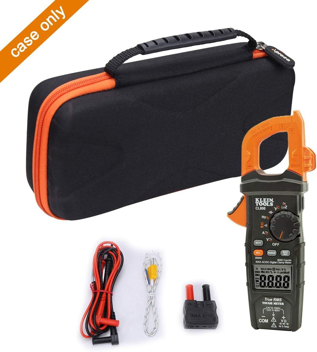 Hard Travel Storage Carrying Case For Klein Tools Cl800 Digital Clamp Met