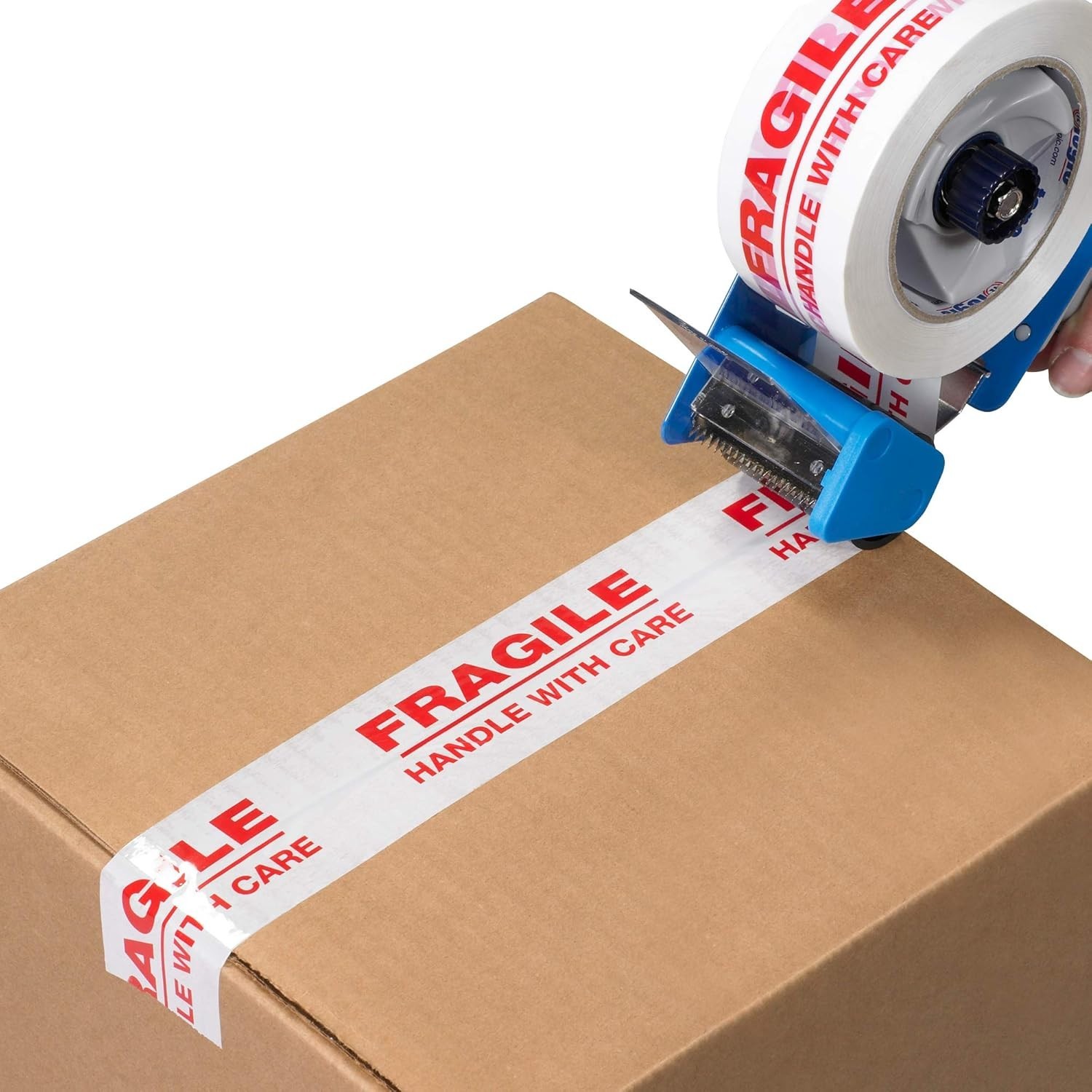 5Roll Fragile Tape 2.5 Inch x 180 Feet (60 Yards) -Handle with Care Marking Tape