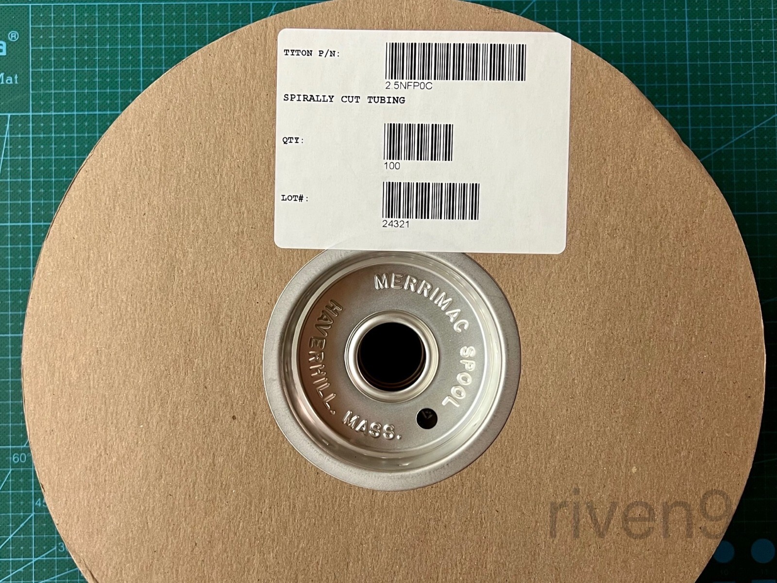 HellermannTyton Spiral Wrap Sheathing, 3/8″, Black PE, 100ft (30.5m) spool