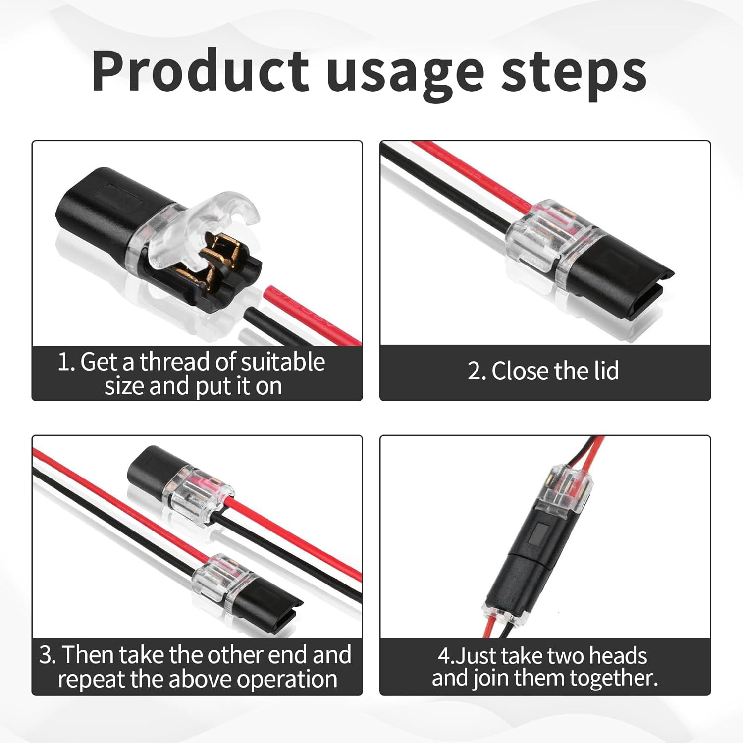 2 Pin Waterproof Electrical Connector Car Automotive Wire Plug Terminal LOT