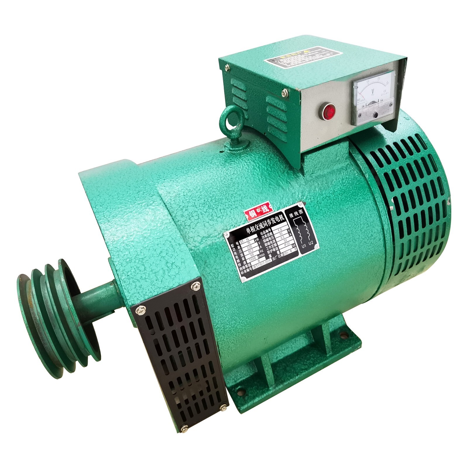 220V 15KW Single-Phase Diesel Generator Pure Copper Motor 1500RPM 65.2A IP21