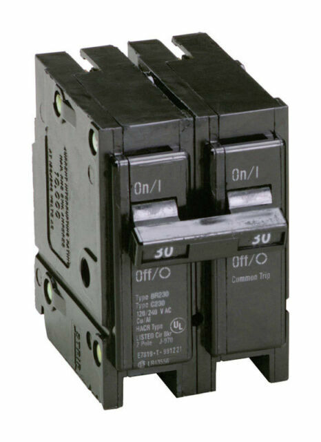 2 x Pack Eaton BR230 dual 30 Amp Circuit Breaker
