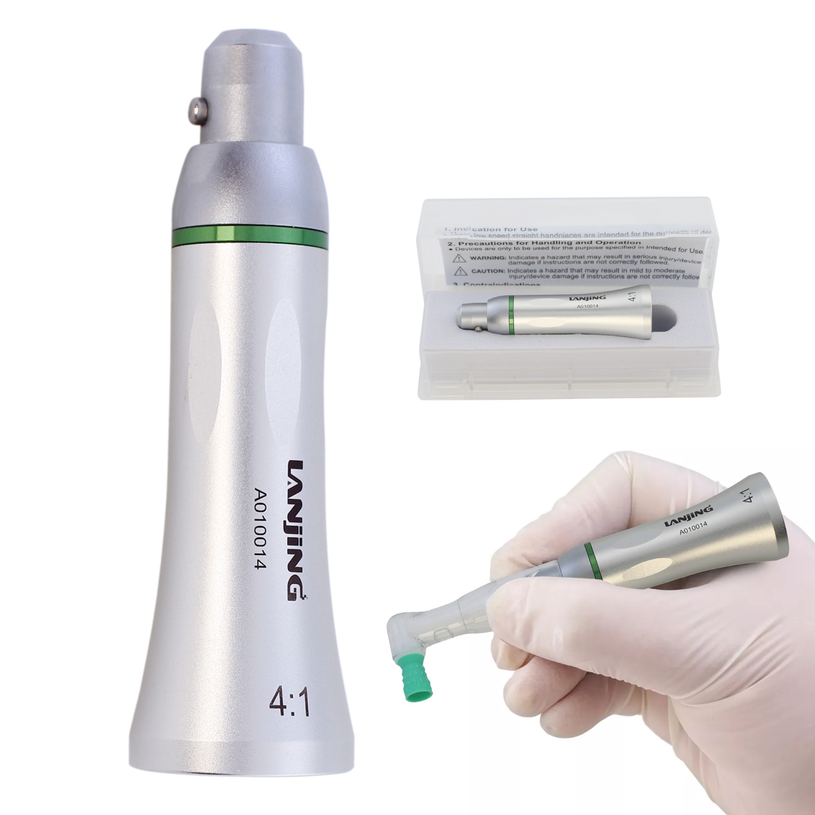 Dental Hygiene Prophy Handpiece Mini Straight Nose Cone 4:1 HP-44M NSK Bien Air
