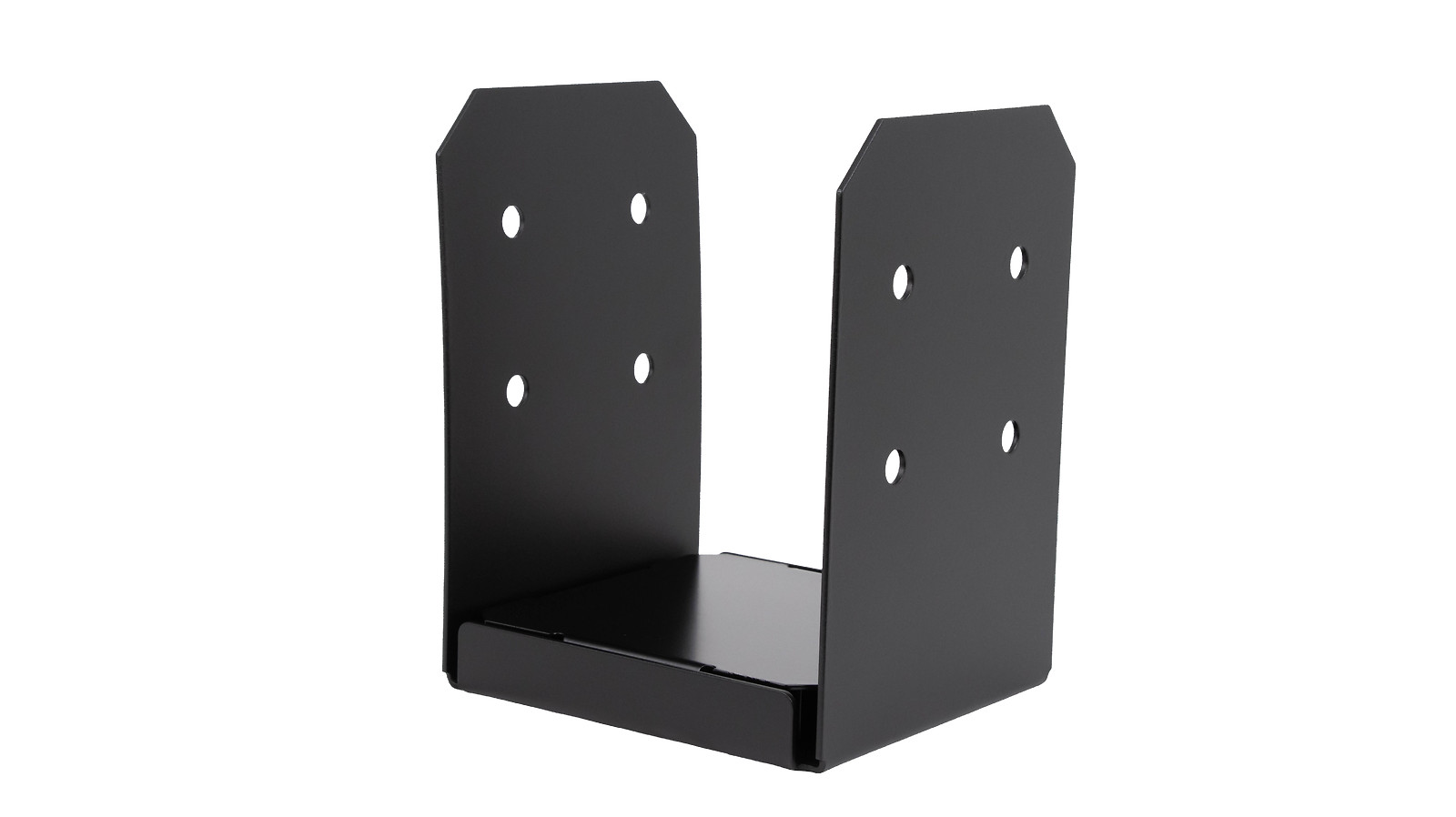 8×8 Post Base Bracket for Pergola Black Powder Coated Steel w/ 1″ Standoff 4 PCS