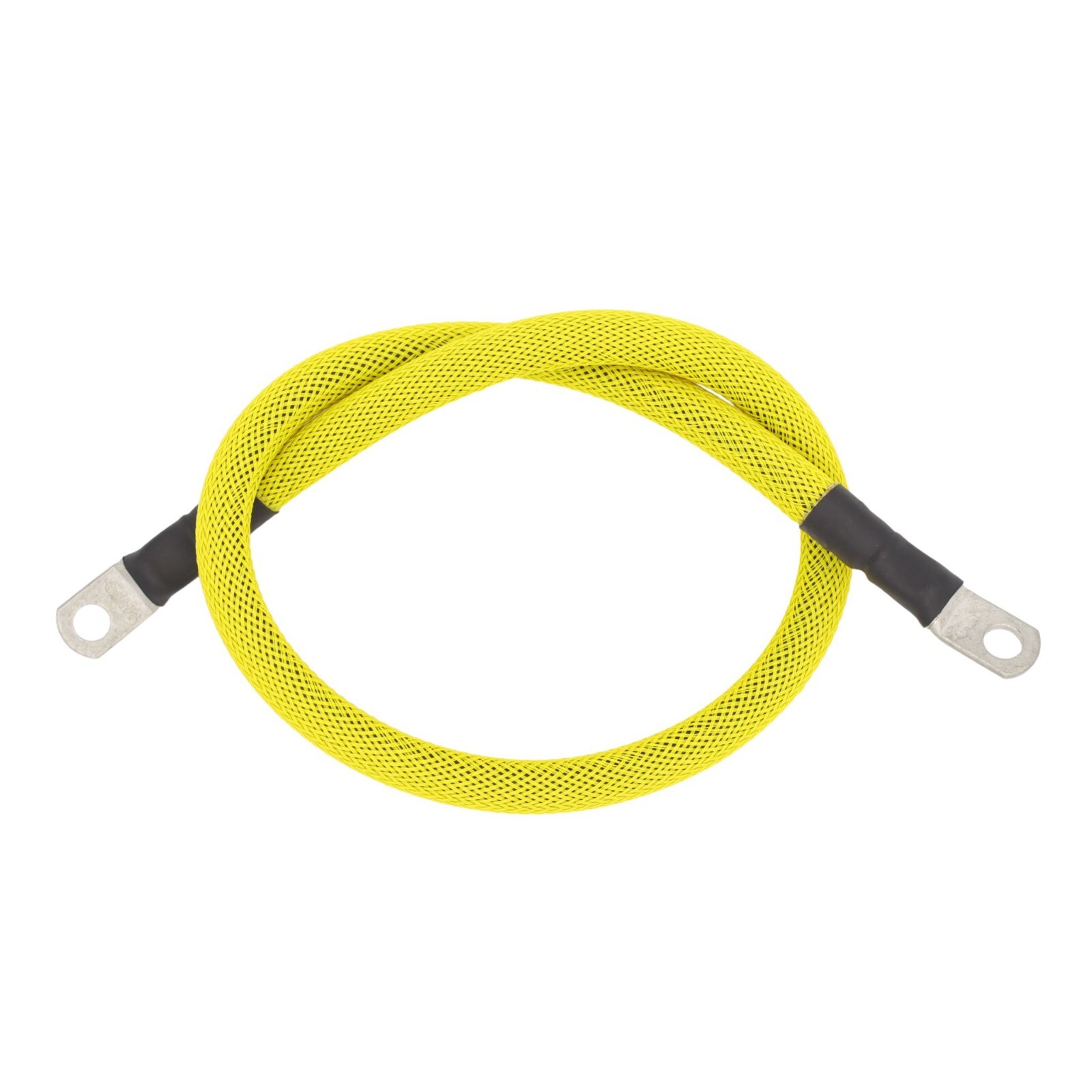 2 AWG Gauge Custom Battery Cable Copper Braided (Neon Yellow)