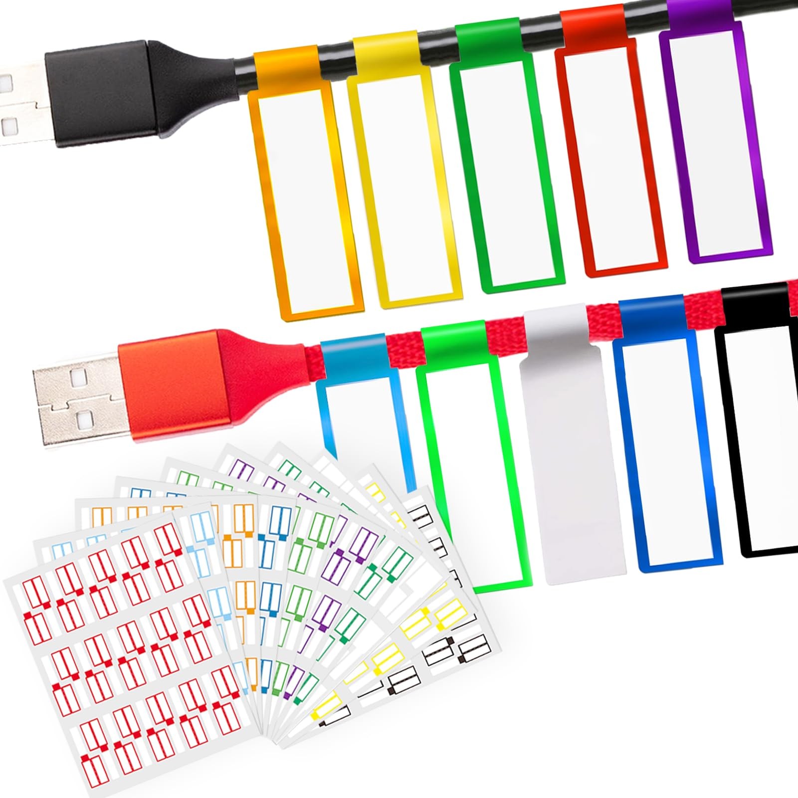 11.73 x 8.07 x 0.28in, Red, Orange, Yellow, Blue, Light Purple, Green,…
