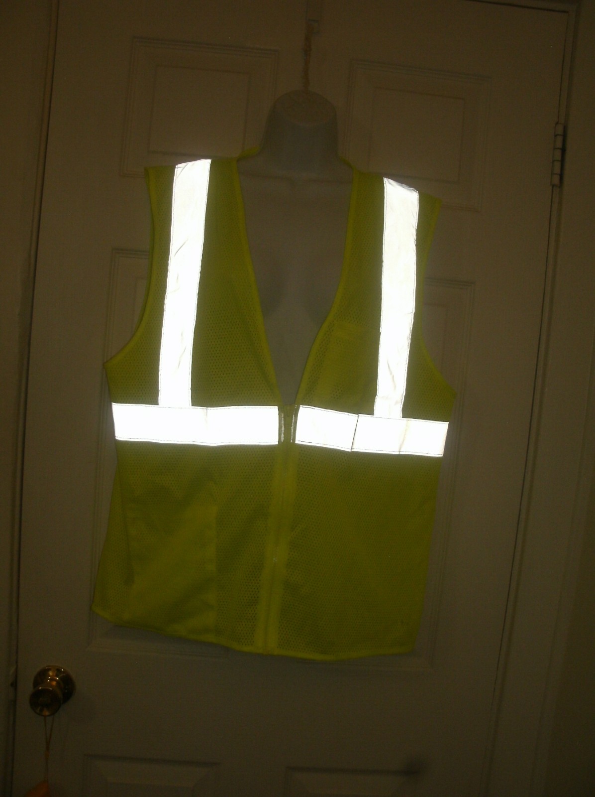 Zippered Safety Vest Genlty Used Yellow Pocket S Small M Medium Large XL 2XL