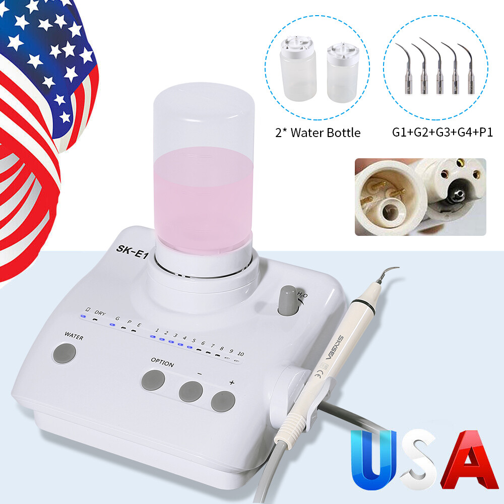 For Cavitron Dental Portable Ultrasonic Piezo Scaler+2*Bottles fit EMS Handpiece