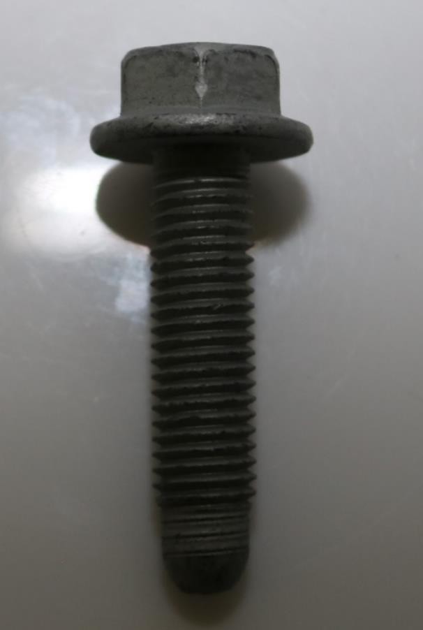 M12-1.75 × 50 mm Flange Bolt Full Thread Grade 10.9 Galvanized | Qty 4 USA